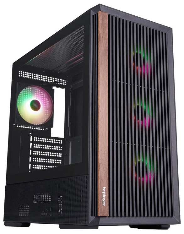Корпус 1STPLAYER WD7 (WD7-BK-4FA7-2FA7R) черный