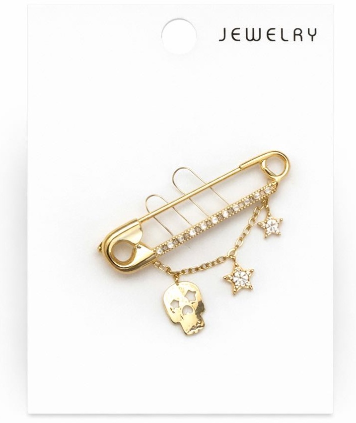 Брошь Jewelry бижутерный сплав, стразы