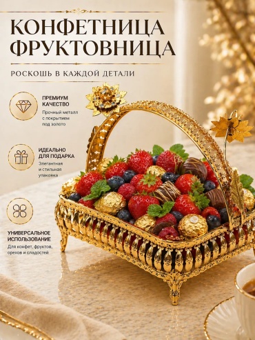 Фруктовница ИП Алма овальная 1 шт
