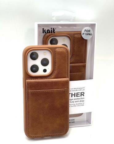 Чехол Knit для Apple iPhone 15 Pro коричневый