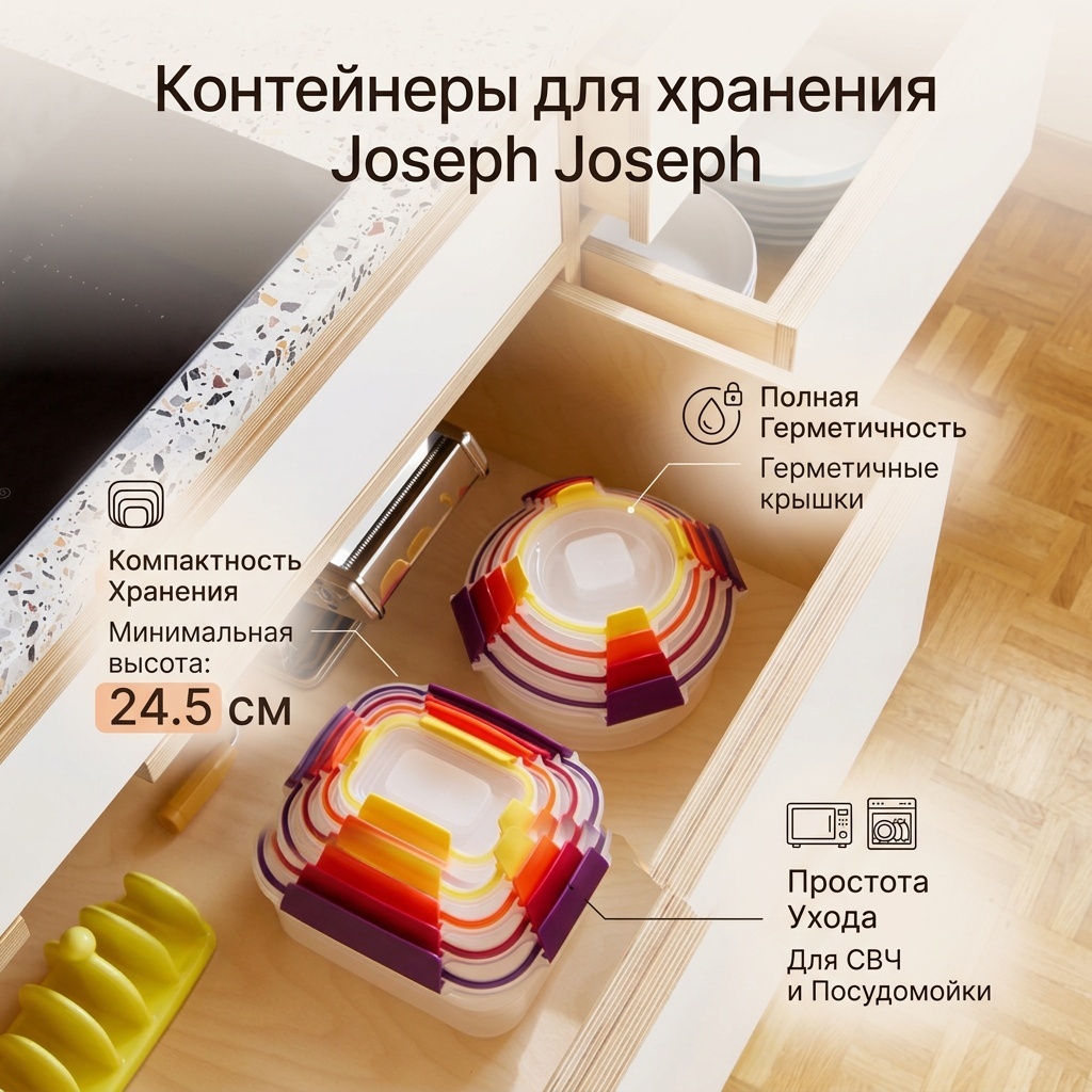 Joseph Joseph набор контейнеров Nest Lock 1000013, пластик