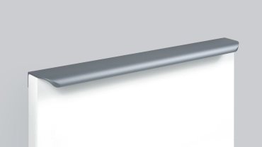 Торцевая ручка Boyard RT110GR.1/224/300, алюминий, 297 мм, серый