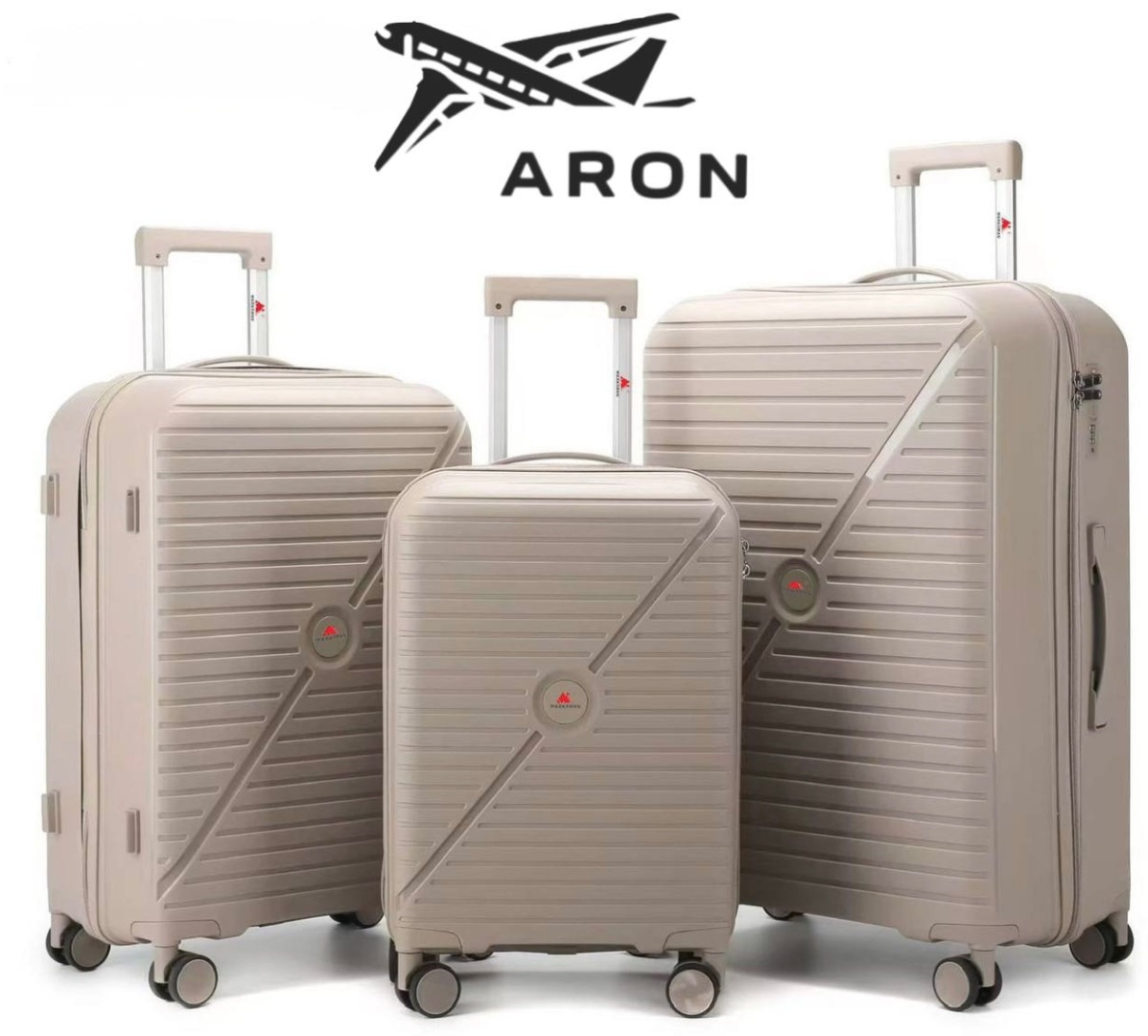 Чемодан ARON-011 полипропилен 220 л кофейный