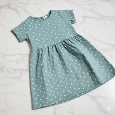 Повседневное платье Murat Baby однотонный бирюзовый