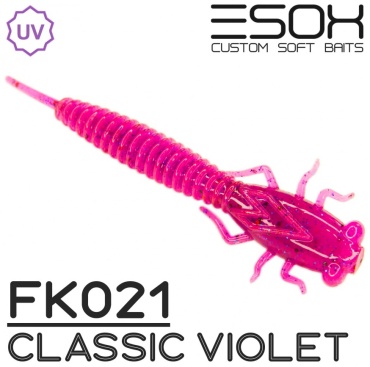 Мягкая приманка ESOX Силиконовые приманки ESOX X-Vibra 62мм [8шт] FK021 Classic Violet EXS-XVR62-FK021 8 шт 62 мм FK021 Classic Violet