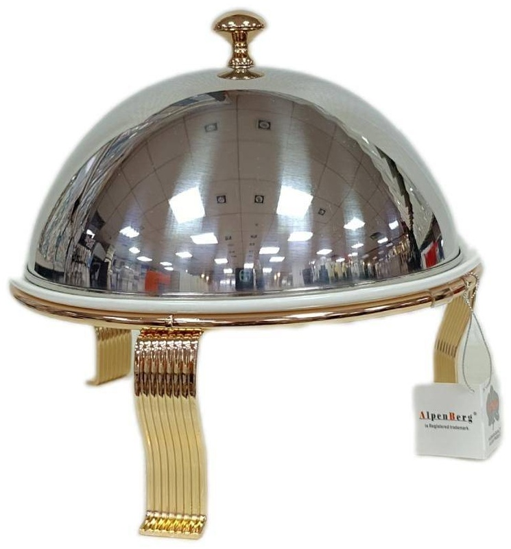 Блюдо AlpenBerg 35х35 см, нержавеющая сталь, фарфор, 1 шт