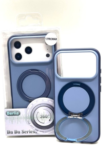 Чехол BERLIA для Apple iPhone 17 Pro Max голубой