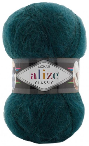 Моток Alize MOHAIR CLASSIC 426 Петроль 200 м 100 г