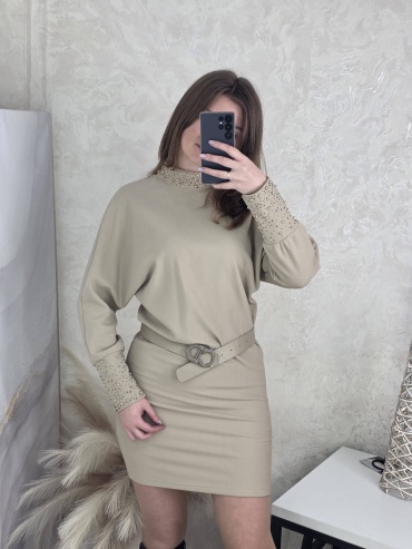 Повседневное платье Bodyform бежевый