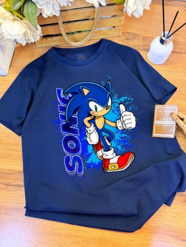 Футболка Соник Sonic TMH_TREND.KZ темно-синий