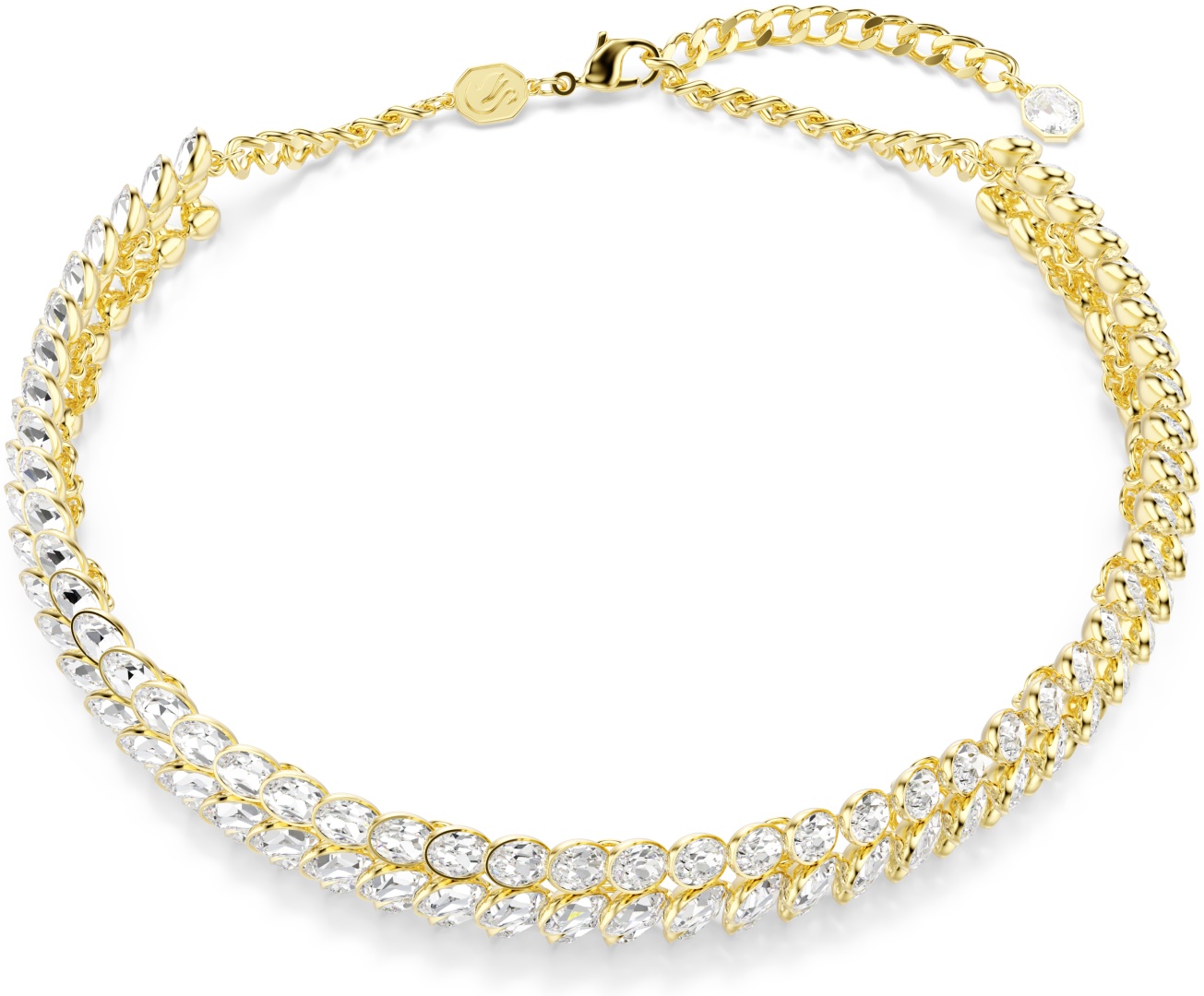 Swarovski длина 42 см ювелирный сплав, кристаллы Swarovski
