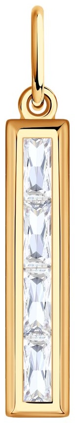 Подвеска SOKOLOV PEN-SO-585-96157555 вес 0.757 г золото, фианит