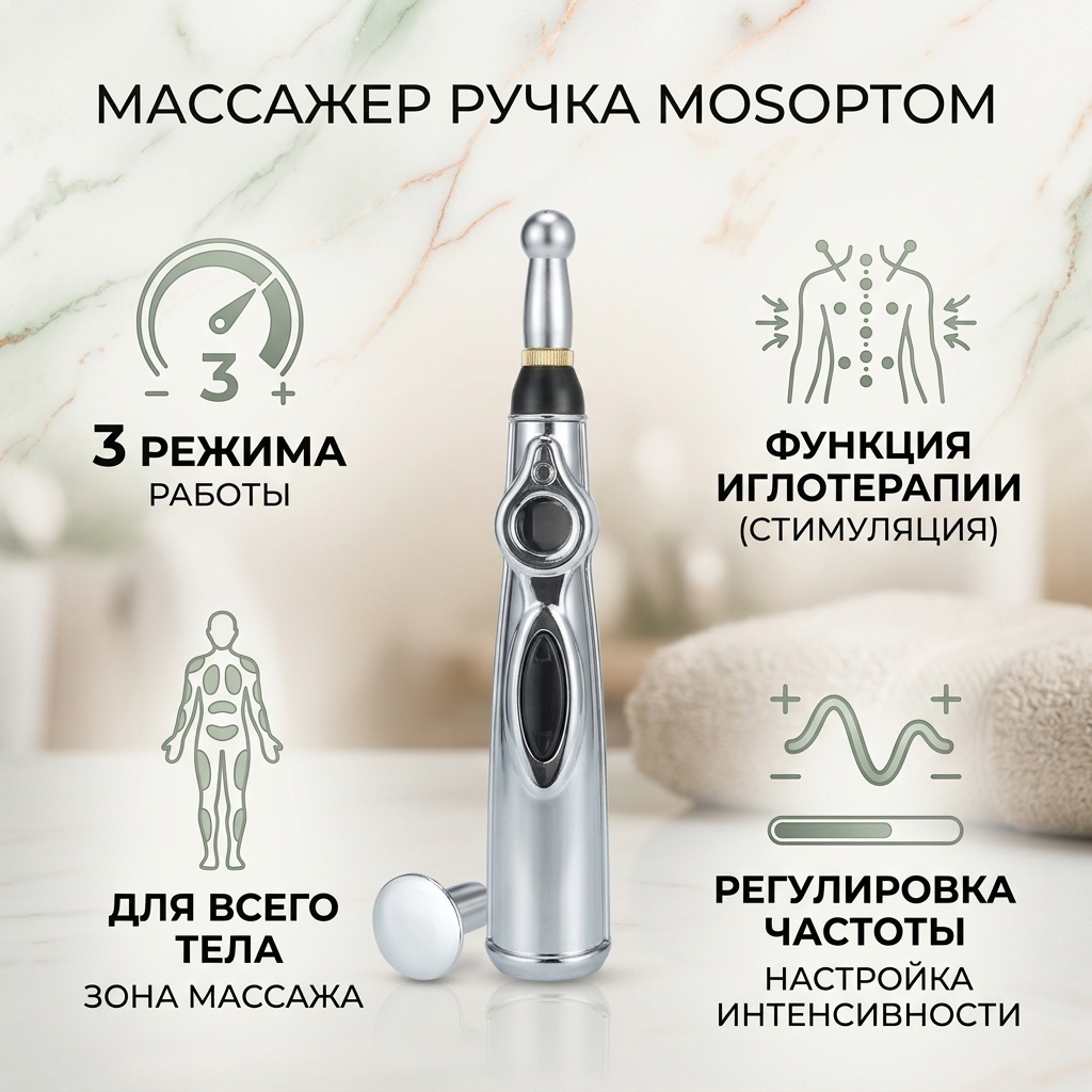 Массажер Mosoptom massager pen ручной вибрационный