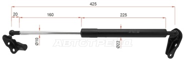 SAT ST6896044070 упор крышки багажника для Toyota Ipsum, Picnic 2001-2009 черный