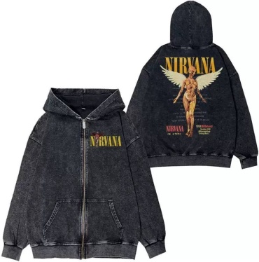 Худи SHOPITO nirvana, нирвана черный, оранжевый