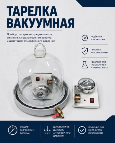 Тарелка вакуумная F0077 лабораторная