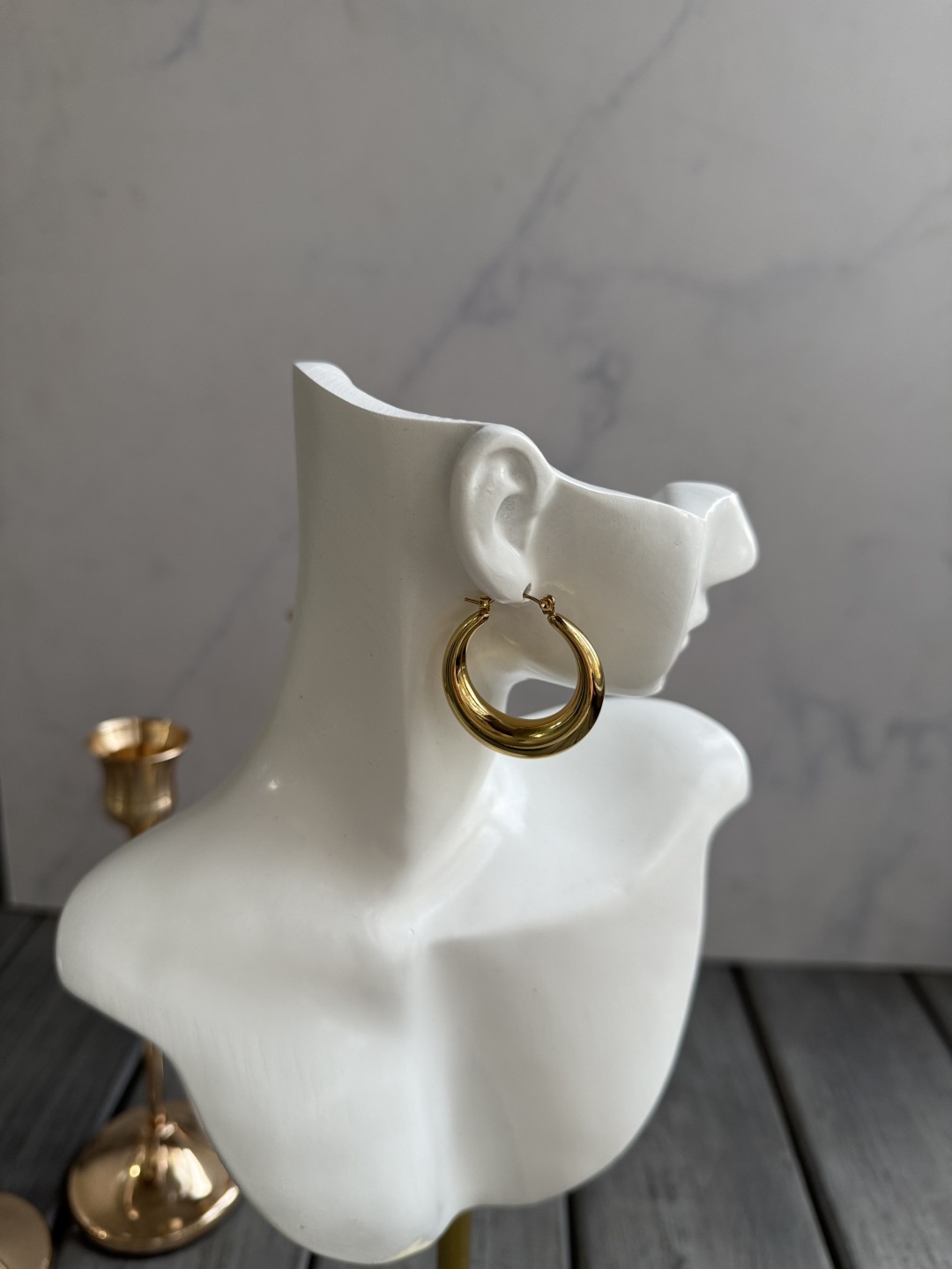 Серьги Stainless Steel нержавеющая сталь, медицинская сталь, без вставок