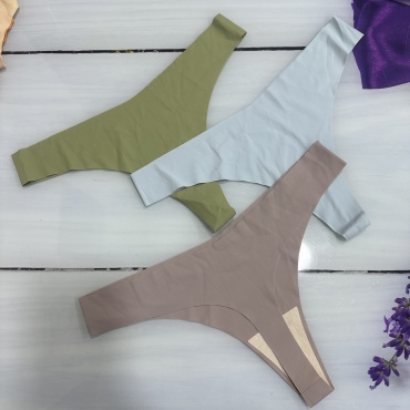 Стринги, танга Shantal Lingerie зеленый, мультиколор