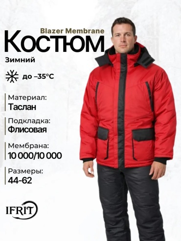 Повседневный костюм красный