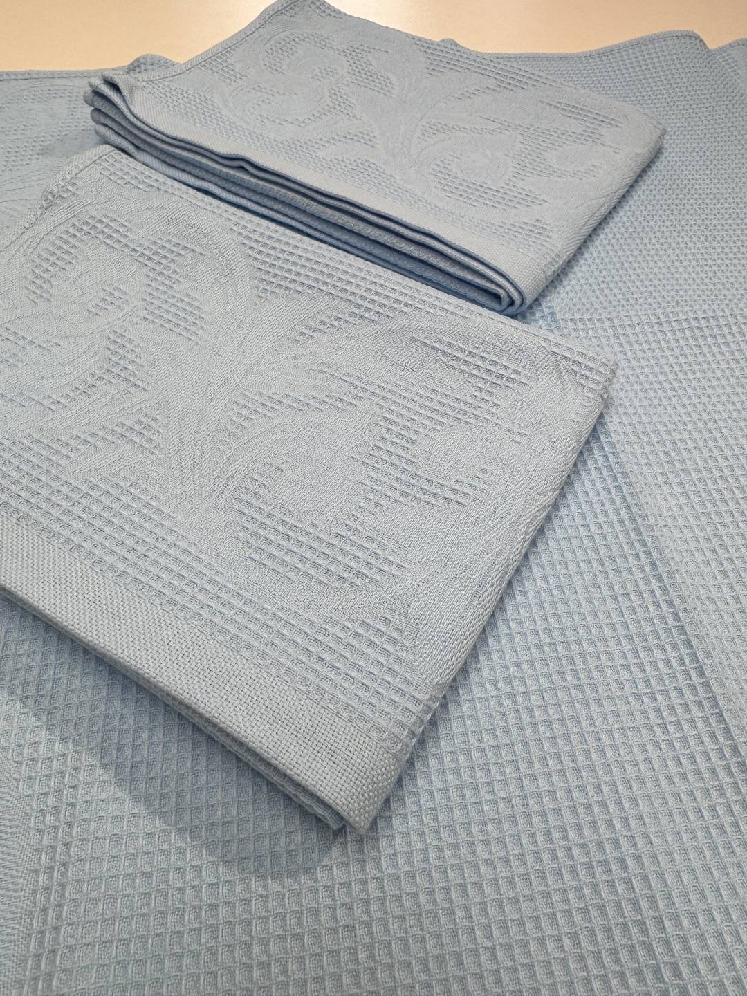 Полотенце Cleanelly 70x50 см, ткань вафельная, 3 шт,