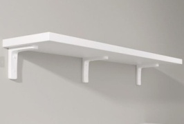 Полка 30299969_340490274, 80х30x2 см, белый