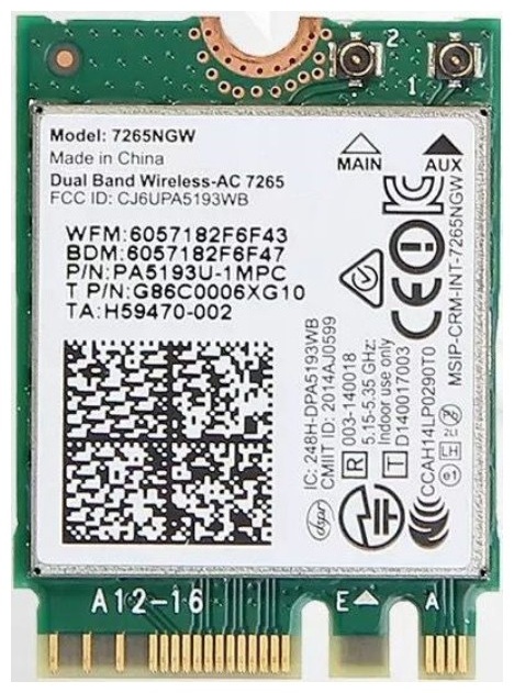 Модуль беспроводной связи для ASUS Wireless-AC 7265NGW