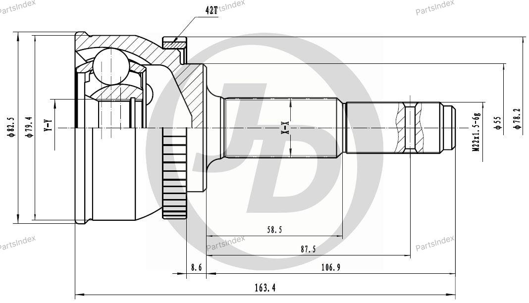 JD ШРУС JCT0033A