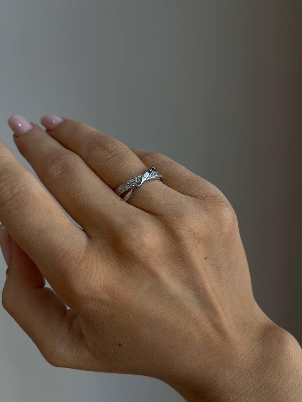 Lovely jewelry 464789207 размер регулируемый вес 2.5 г серебро, цирконий