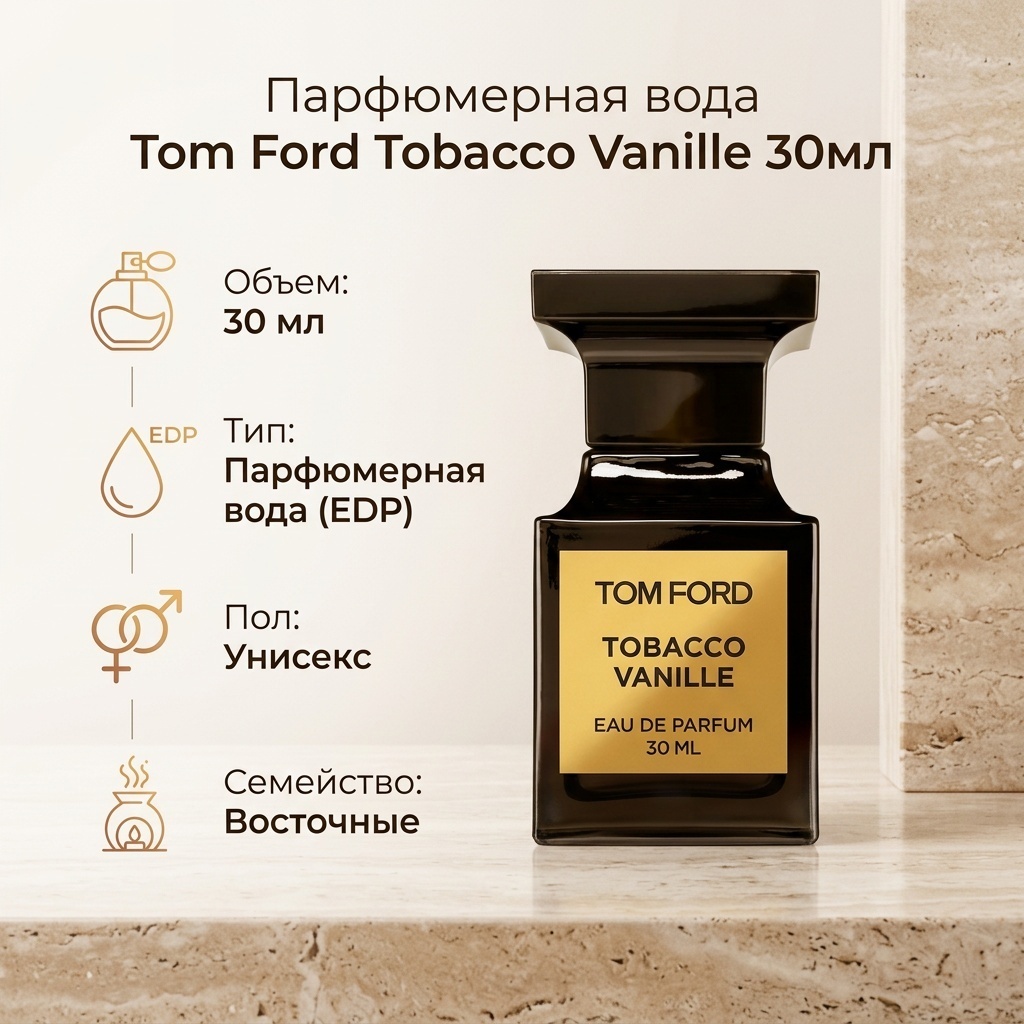 TOM FORD Tobacco Vanille парфюмерная вода EDP 30 мл, унисекс