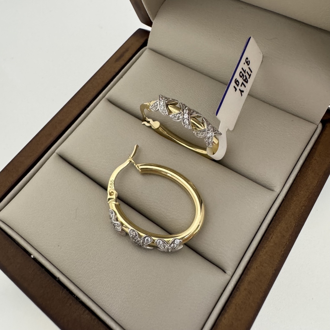 Конго Italian Gold 9644 вес 3.15 г золото, фианит