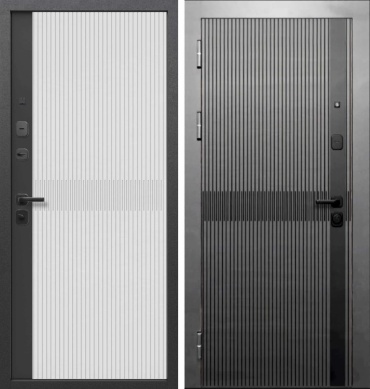 Ferroni Графит Вертикаль 2000x800 мм, сталь, левая