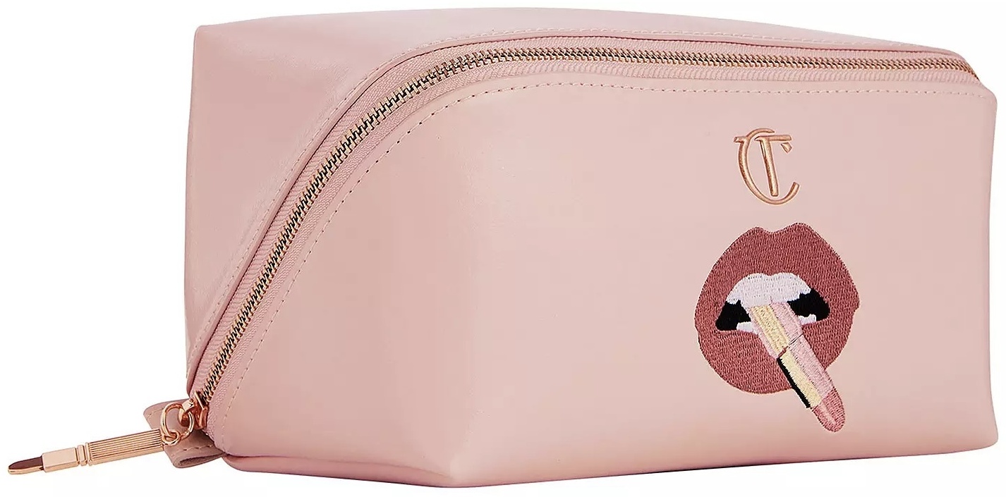 Charlotte Tilbury косметичка полиэстер розовый 9X19 см