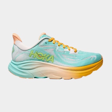 Кроссовки Hoka белый, бирюзовый, зеленый, оранжевый