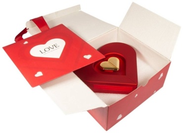 Футляр для украшений Love shop 1 шт, 16х14.5х5 см