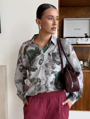 Рубашка HELLO MODA! розовый