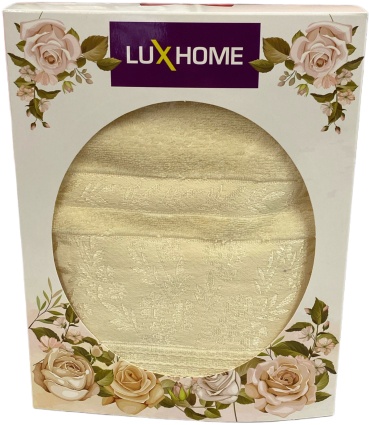 Полотенце LUX HOME 140x70 см, хлопок, 1 шт,