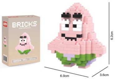 Конструктор BRICKS Патрик, мини лего 30376626_260753162, деталей 143 шт
