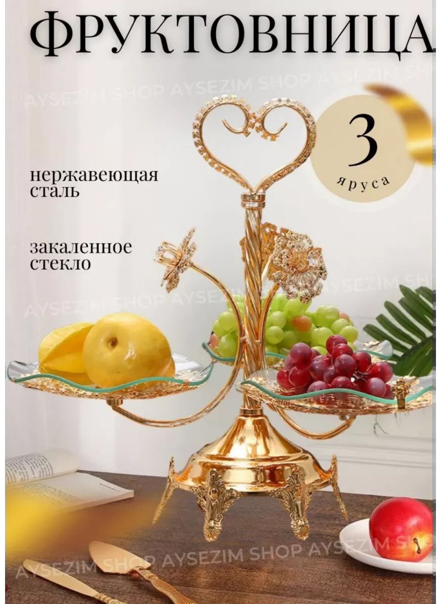 Фруктовница Официальный дистрибьютор круглая 3 шт