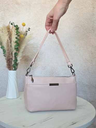 Сумка кросс-боди FEELBAGS натуральная кожа розовый