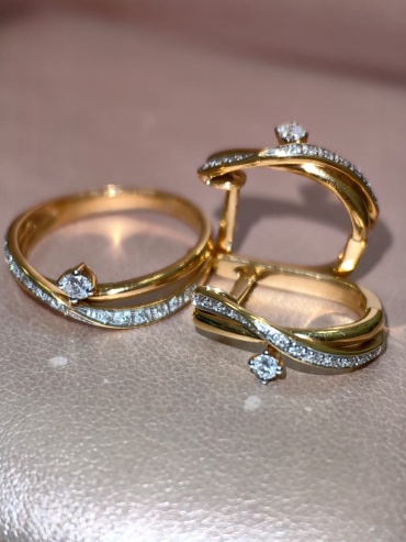 DARID JEWELLERY Z0038:10 вес 6.59 г золото, бриллиант