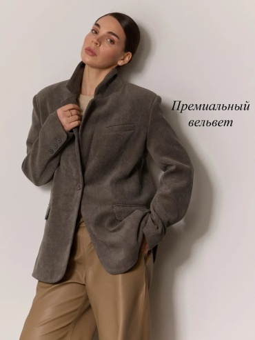 Пиджак TheCoVe серый