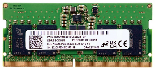 Оперативная память Micron MTC4C10163S1SC56BG1 8 Гб