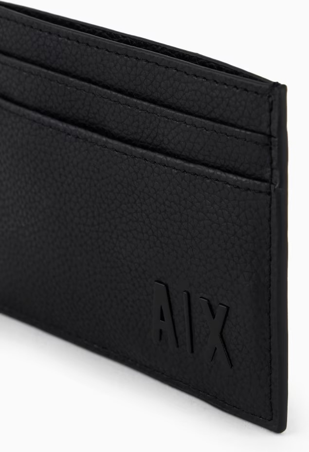 Картхолдер Armani Exchange натуральная кожа черный