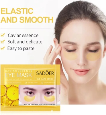 Патчи SADOER гидрогелевые Caviar Essence Eye Mask - для глаз с экстрактом икры для повышения упругости 1 шт
