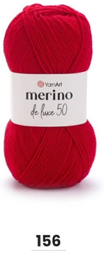 Моток YarnArt Merino de luxe Мерино полушерсть 156 красный 280 м 100 г