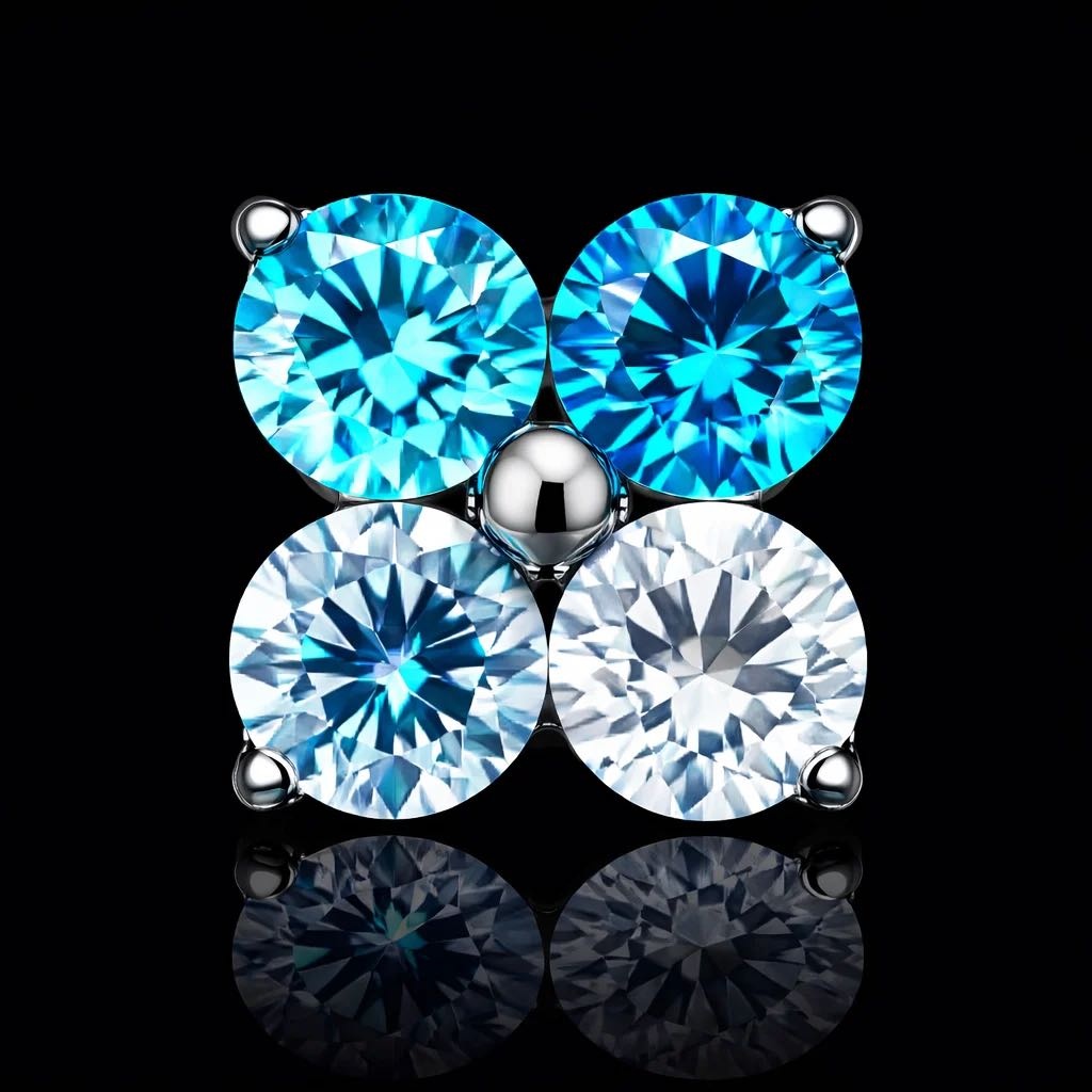 Накрутка Succub Jewellery 1280 титановый сплав, цирконий