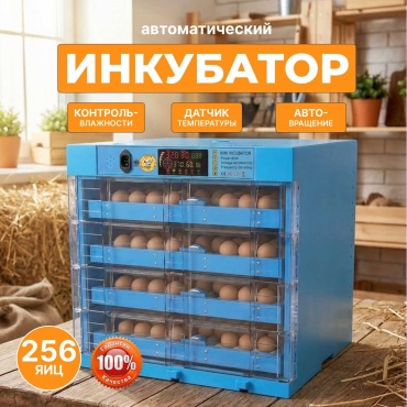 Инкубатор, вместимость: 256 шт синий