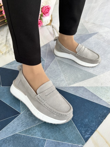 Балетки Comfort style серый