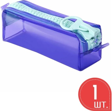 Пенал Brauberg 369837131, застежка молния, розовый