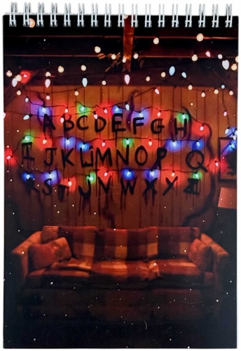 Блокнот Stranger things Очень странные делв, A5, 50 л, черный
